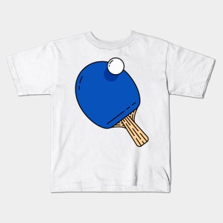 Ping Pong Paddle - Blue Version - Not Text Pingpong Table Tennis Whiff Whaff Kids T-Shirt